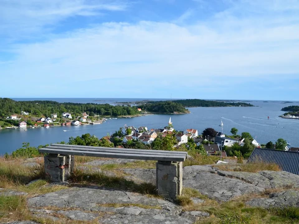 Grimstad – sørlandsby med hvite trehus